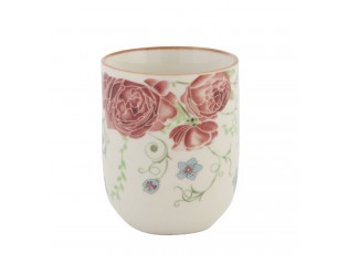 Kalíšek na čaj pivoňky - pr 6*8 cm / 0,1L
