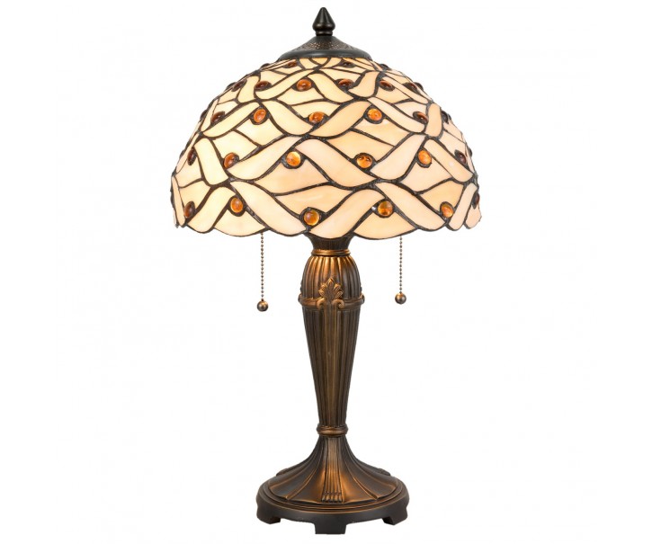 Stolní lampa Tiffany Joana - 30*51 cm 2x E27/40W Clayre & Eef