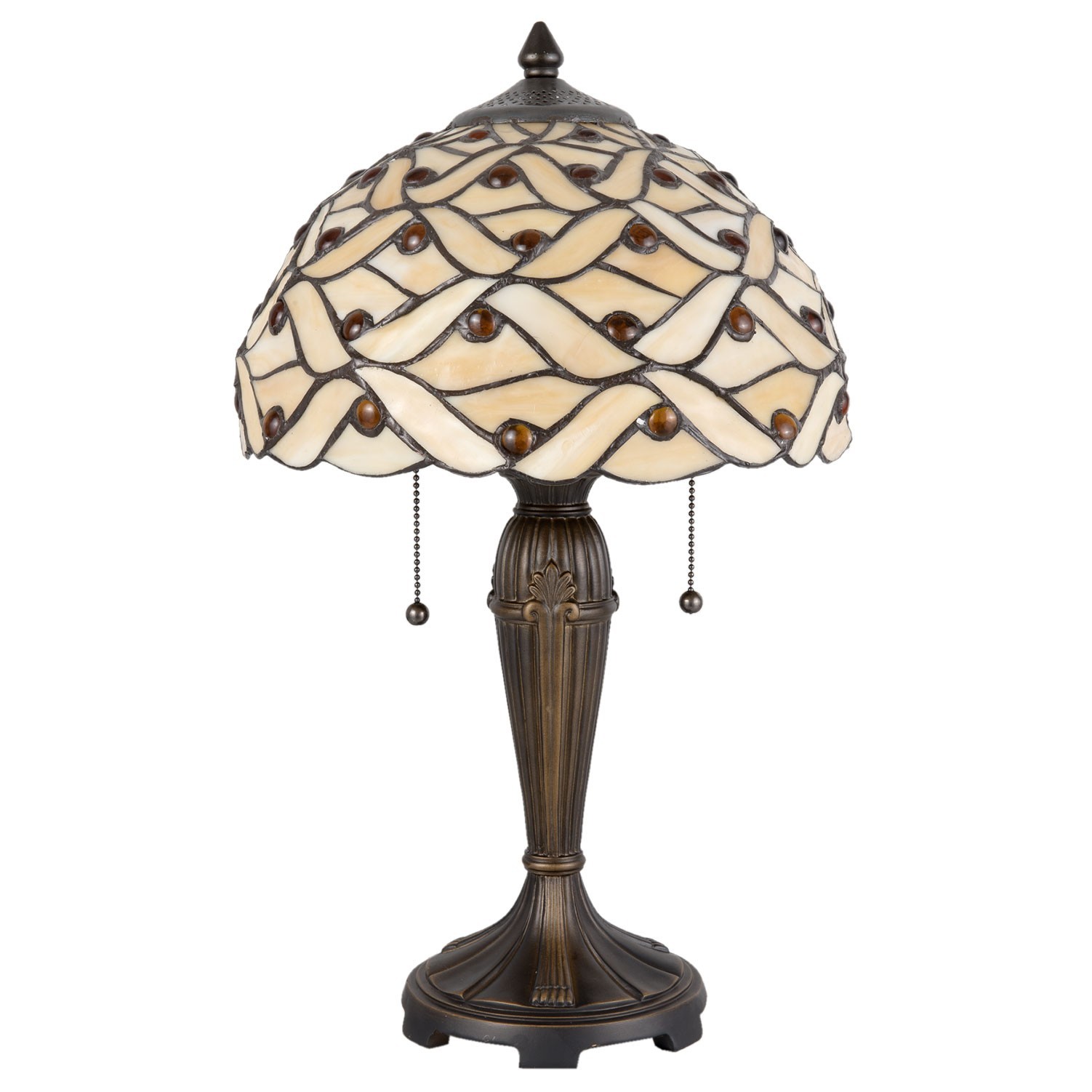 Stolní lampa Tiffany Joana - 30*51 cm 2x E27/40W Clayre & Eef Stolní lampa Tiffany Joana - 30*51 cm 2x E27/40W Clayre & Eef