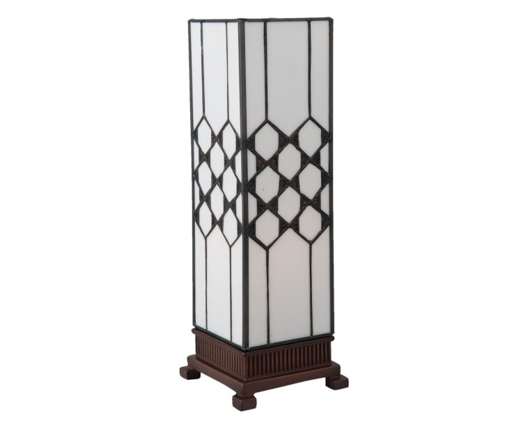Stolní lampa Tiffany Roof - 12*12*36 cm E14 / max. 25 Watt Clayre & Eef