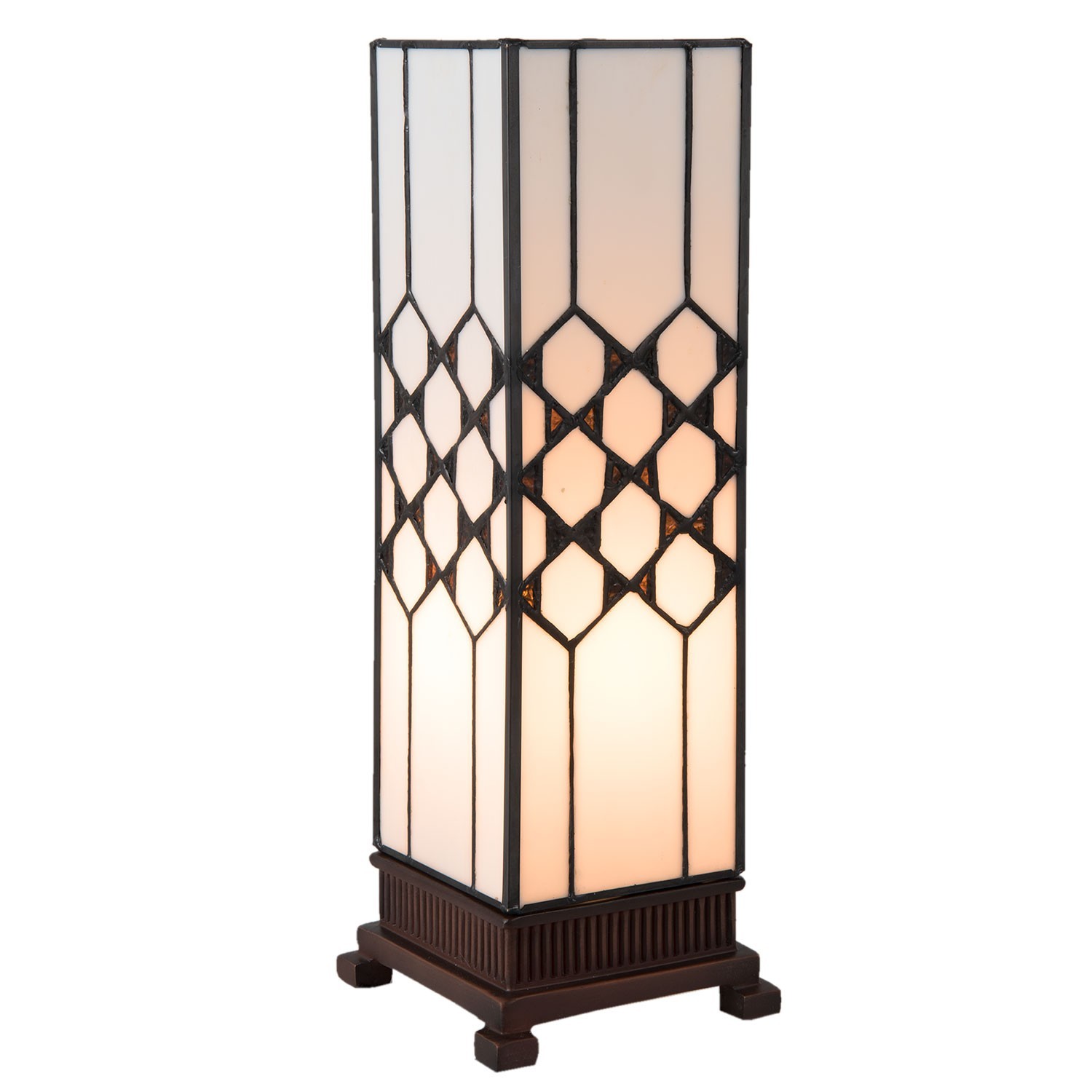 Stolní lampa Tiffany Roof - 12*12*36 cm E14 / max. 25 Watt Clayre & Eef Stolní lampa Tiffany Roof - 12*12*36 cm E14 / max. 25 Watt Clayre & Eef