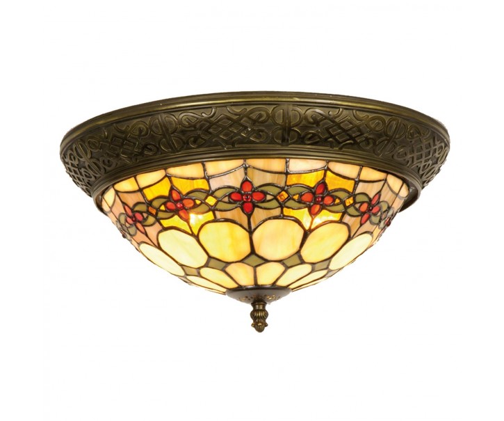 Závěsné svítidlo Tiffany Oxford - Ø 38*19 cm 2x E14 / max 40w Clayre & Eef