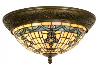 Stropní svítidlo Tiffany Alloment - Ø 38*19 cm 2x E14 / Max 40W