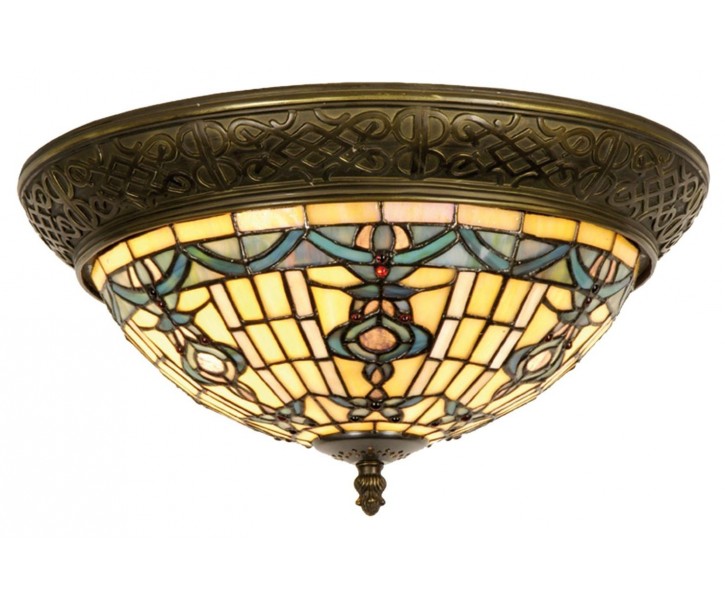 Stropní svítidlo Tiffany Alloment - Ø 38*19 cm 2x E14 / Max 40W Clayre & Eef