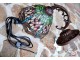 Nástěnná lampa Tiffany hnědá bez stínítka -15*Ø 23 cm Clayre & Eef