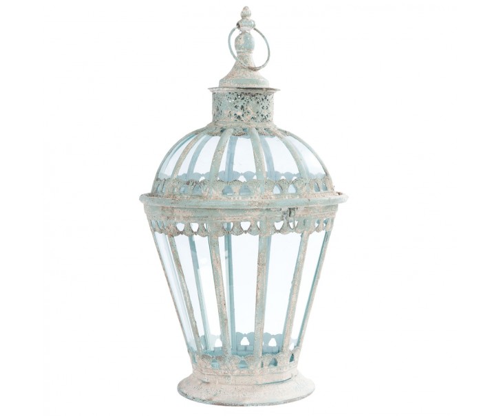 Kovová kulatá vintage lucerna - Ø 29*55 cm Clayre & Eef