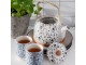 Kalíšek na čaj modrý -pr 6*8 cm Clayre & Eef
