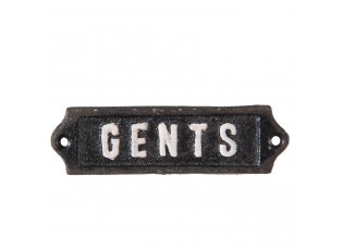 Kovová cedulka Gents - 12*1*3 cm