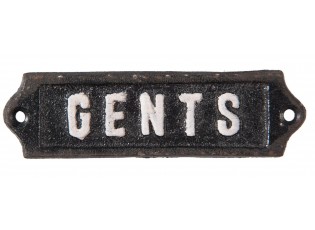 Kovová cedulka Gents - 12*1*3 cm