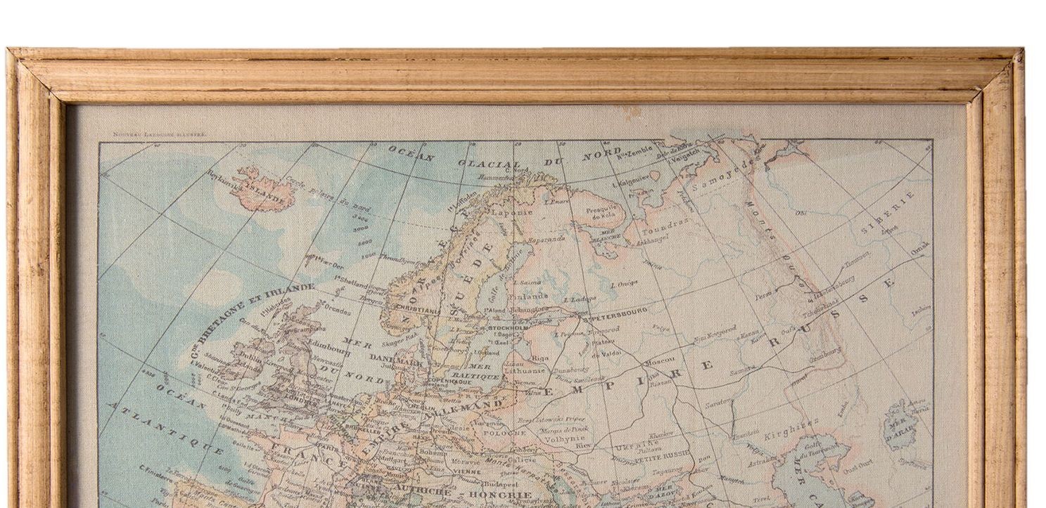 Obraz mapa Evropa - 65*2*50 cm Clayre & Eef Obraz mapa Evropa - 65*2*50 cm Clayre & Eef