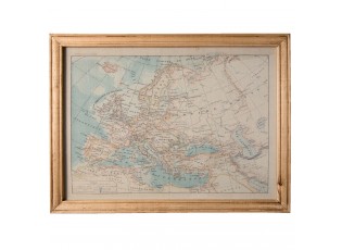 Obraz mapa Evropa - 65*2*50 cm