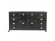 Kovová komoda se šuplíky na kolečkách - 152*44*86 cm Clayre & Eef