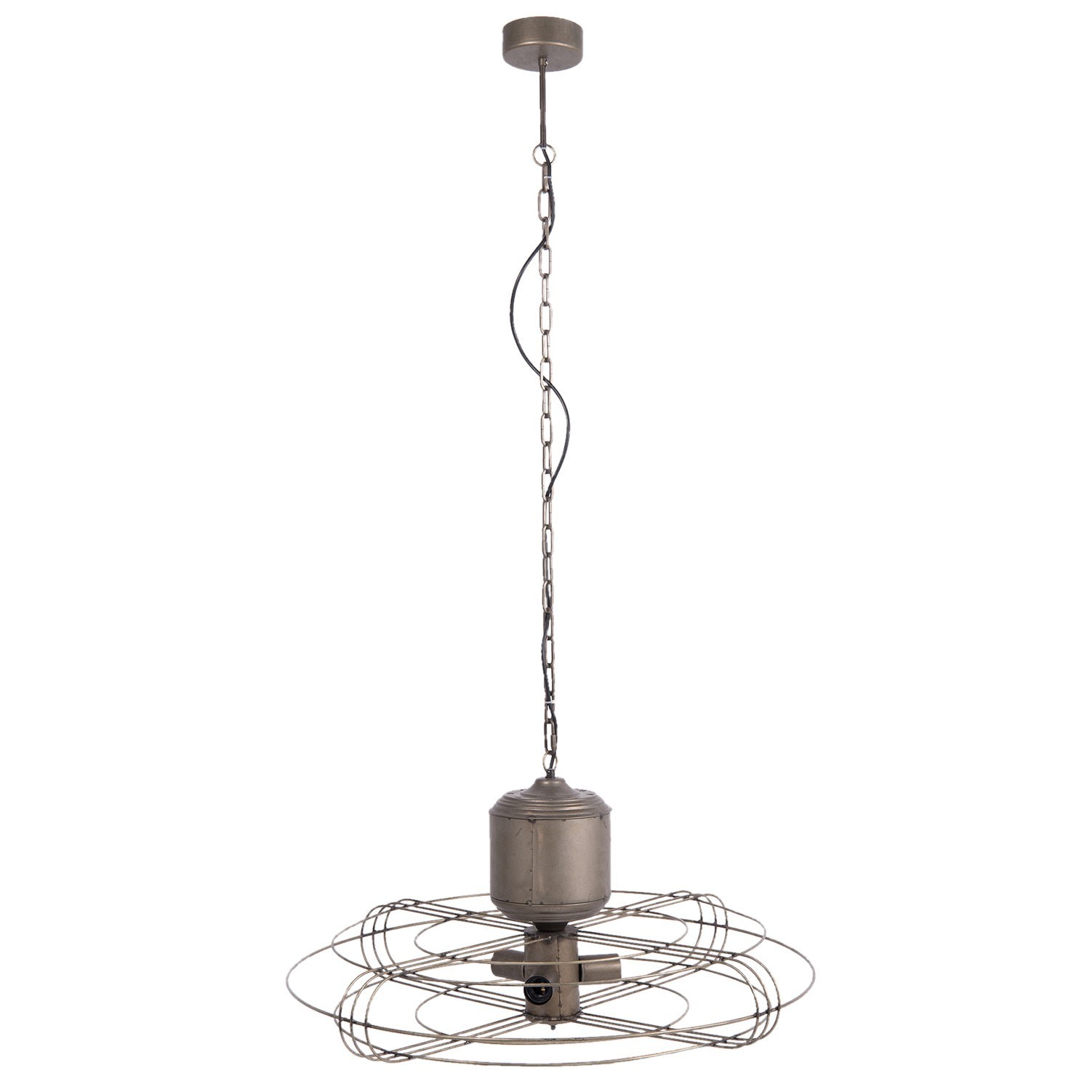 Závěsné světlo Industrial - Ø 78*41 cm /E27 Max 3*40 W Clayre & Eef Závěsné světlo Industrial - Ø 78*41 cm /E27 Max 3*40 W Clayre & Eef