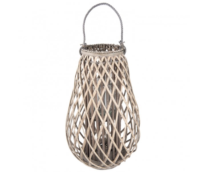 Dřevěná lucerna Antonella - Ø 38*60 cm Clayre & Eef
