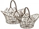 Kovové koše - set 2 ks - 41*31*35 / 36*24*28 cm Clayre & Eef