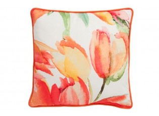 Polštář s výplní s tulipány - 45*45cm