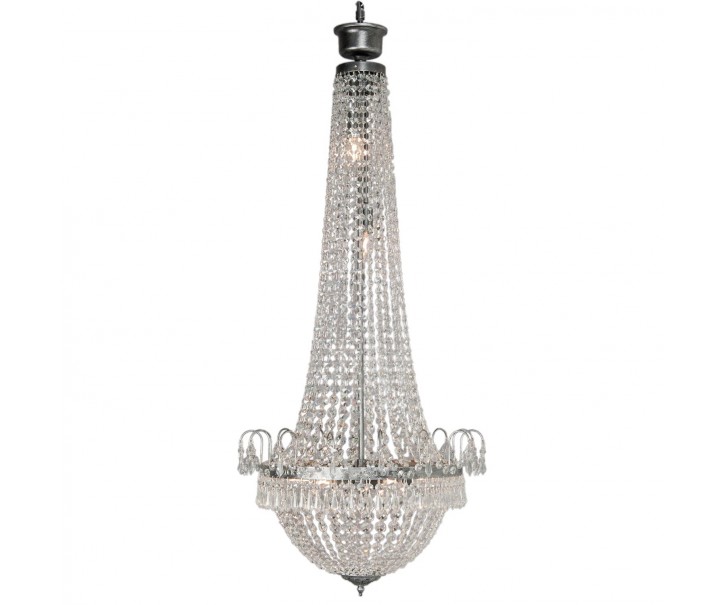 Křišťálový lustr - Ø 50*113 cm 6x E14/40w Clayre & Eef