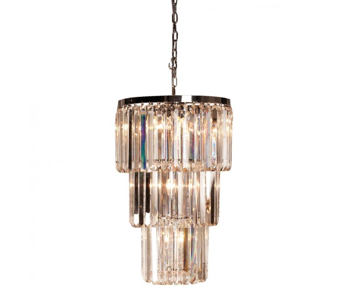 Křišťálový lustr - Ø 47*74 cm 11x E14/40w Clayre & Eef
