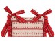 Podsedák na židli s volánky Nordic Christmas - 40*40 cm Clayre & Eef
