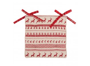 Podsedák na židli s výplní Nordic Christmas - 40*40 cm