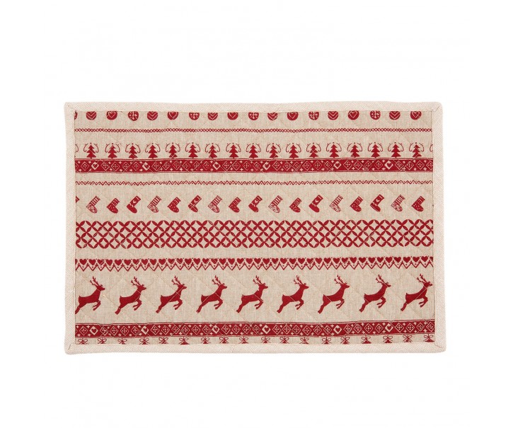 Prostírání na stůl Nordic Christmas - 48*33 cm - sada 6ks Clayre & Eef