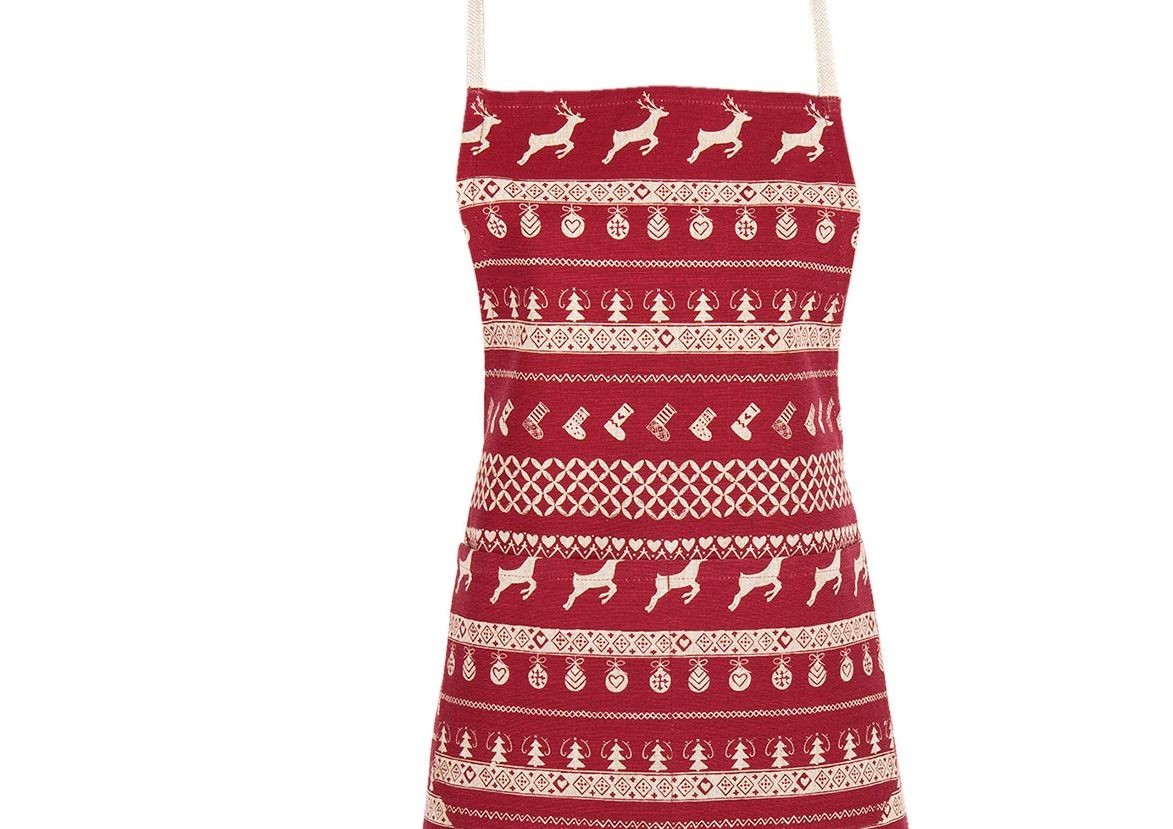 Zástěra Nordic Christmas - 70*85 cm Clayre & Eef Zástěra Nordic Christmas - 70*85 cm Clayre & Eef