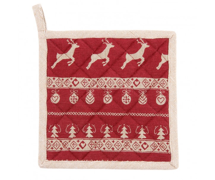 Chňapka - podložka Nordic Christmas - 20*20 cm Clayre & Eef