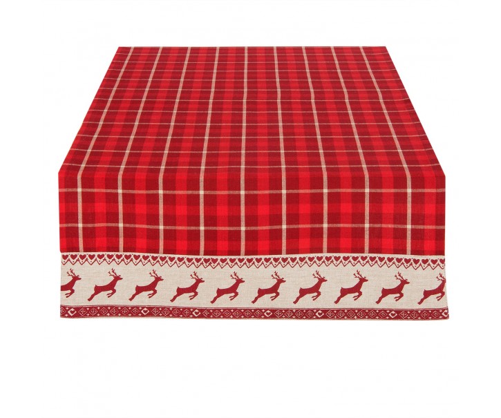 Běhoun na stůl Nordic Christmas - 50*140 cm Clayre & Eef