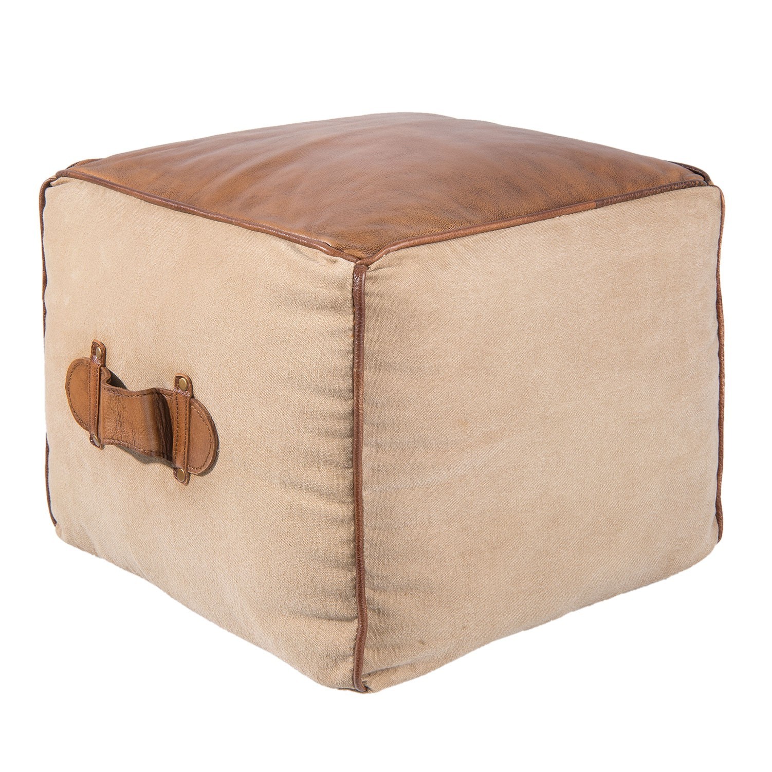 Puf Colette - 42*42*34 cm Clayre & Eef Puf Colette - 42*42*34 cm Clayre & Eef