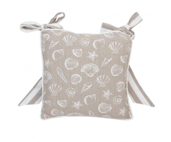 Podsedák bez výplně Sea Shells - 40*40 cm Clayre & Eef