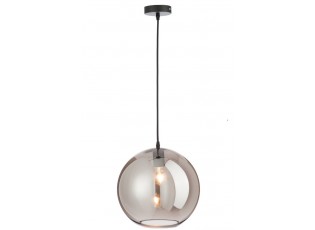 Závěsné skleněné kouřové světlo Ball silver - Ø 30*210 cm