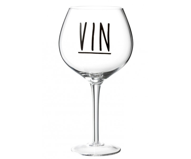 Sklenička na víno VIN - Ø 10*21 cm J-Line by Jolipa