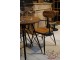Kovová židle se dřevem BISTRO - 58* 58 * 90cm J-Line by Jolipa
