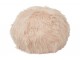 Růžový chlupatý pouf Yetty - Ø 55*55 cm J-Line by Jolipa