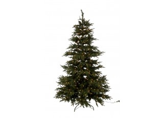 Vánoční stromek extra s led světýlky zelený - 225cm