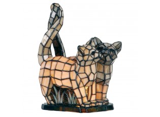 Dekorativní lampa Tiffany kočky - 36*28 cm 1x E14 / max 40w