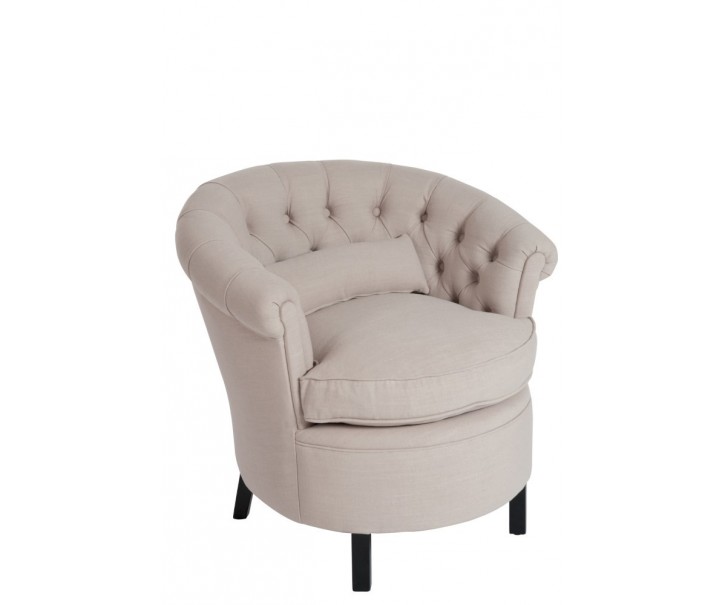 Béžové křeslo Linen - 71*65*75 cm J-Line by Jolipa
