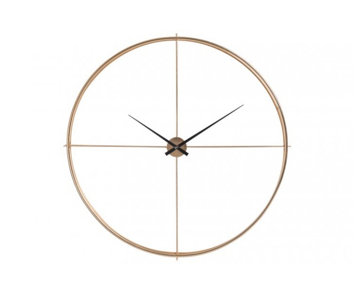 Kovové nástěnné hodiny Metgo- Ø 128*10 cm J-Line by Jolipa