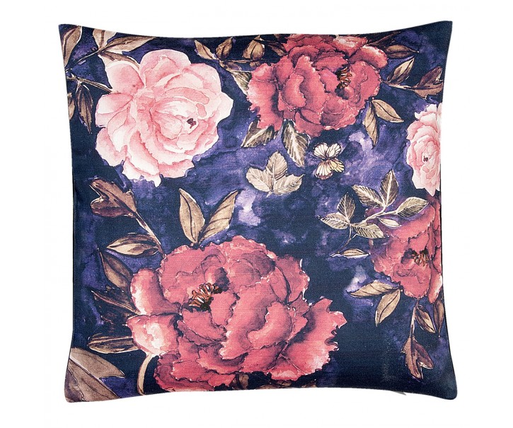 Povlak na polštář Late Night Peony - 50*50 cm Clayre & Eef