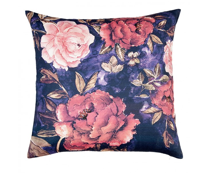 Povlak na polštář Late Night Peony - 40*40 cm Clayre & Eef