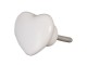 Úchytka bílé srdce - 4*4 cm Clayre & Eef