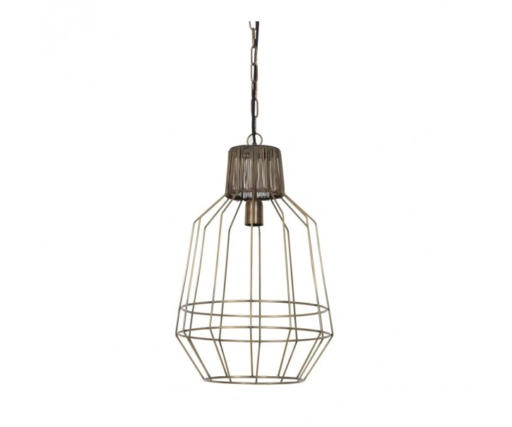 Závěsné světlo Haidey antik bronz - Ø34*55 cm Light & Living