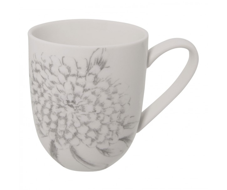 Hrnek Chrome flowers - 9*11 cm Clayre & Eef