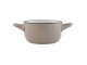 Miska s oušky Enamel Look grey - 16*11*6 cm / 0,3 L Clayre & Eef