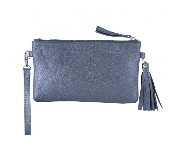 Modrá kabelka Glitter Metalic - 13*33 cm Juleeze