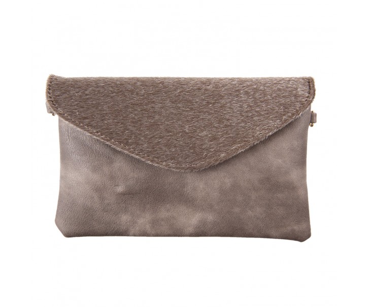 Taupe kabelka psaníčko Tiger - 24*17 cm Juleeze