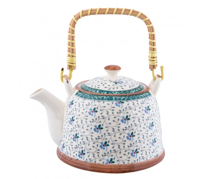 Konvička se sítkem kvítka - 18*14*12 cm / 0,7L Clayre & Eef