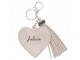 Přívěsek na klíče Heart tassel white Juleeze