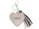 Přívěsek na klíče Heart tassel silver Juleeze