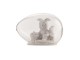 Velikonoční dekorace vajíčko se zajíčkem - 8*6 cm Clayre & Eef